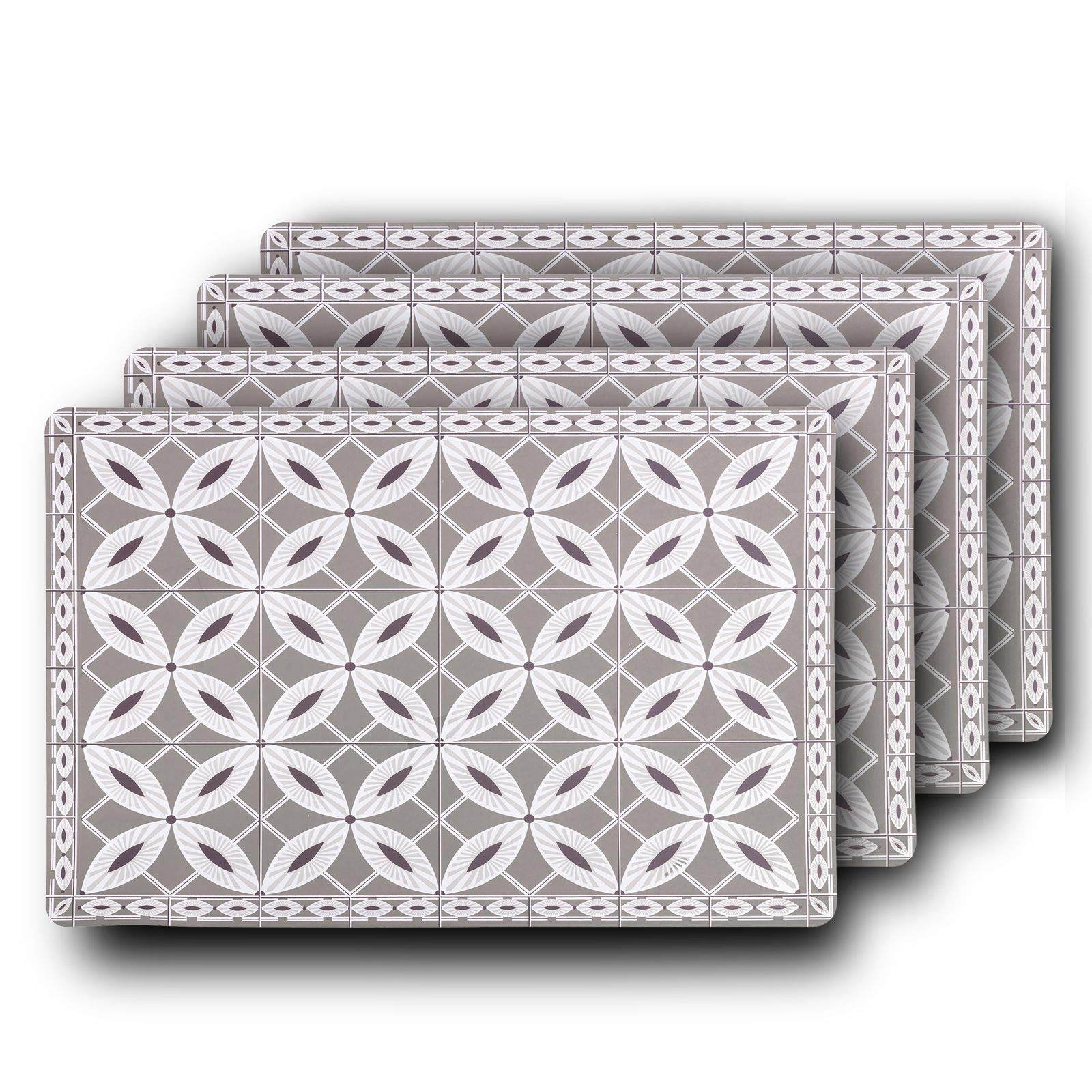 westmark-arabesque-lot-de-4-sets-de-table-43-5-x-28-5-cm-taupe-mati-re-plastique image 1