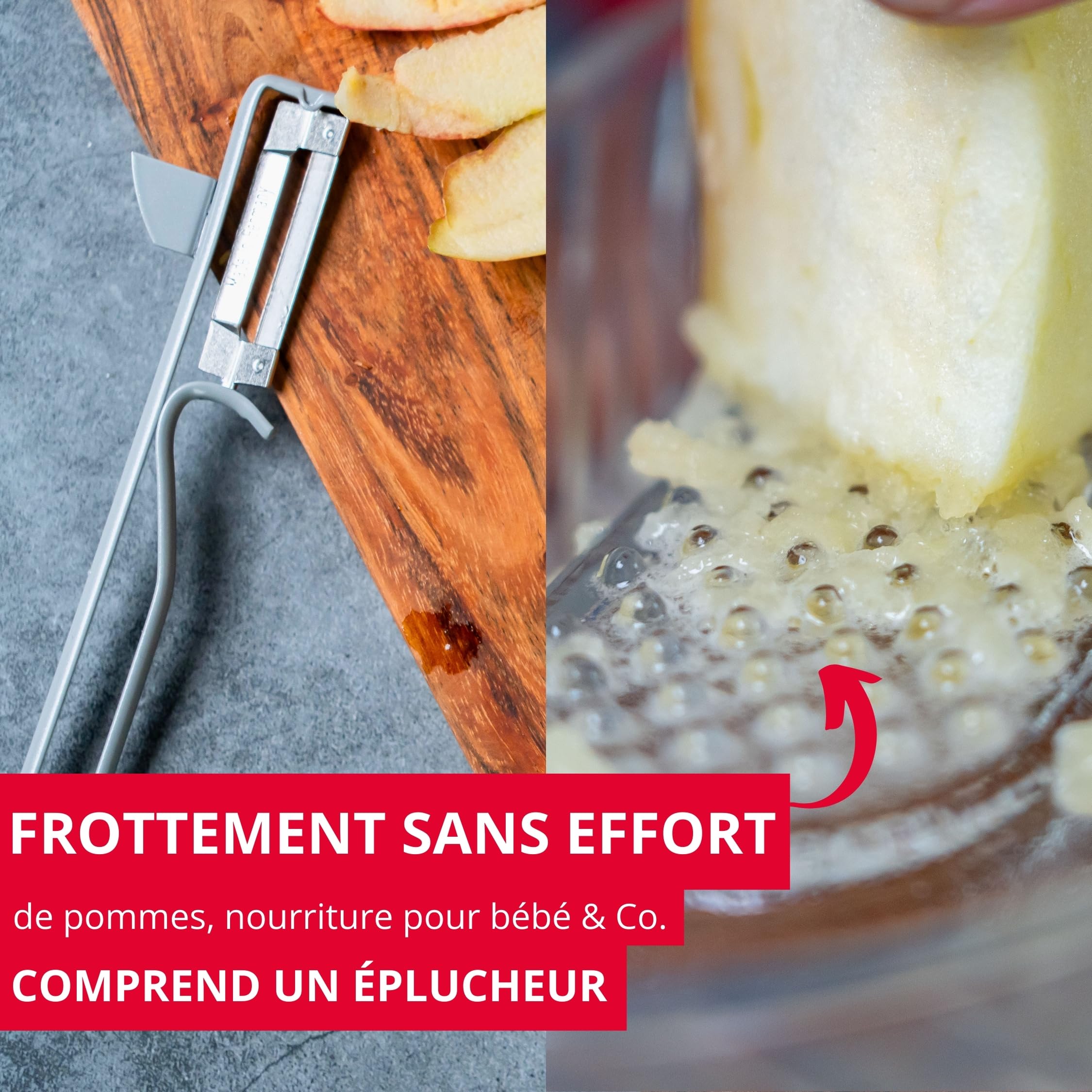 westmark-115222e6-r-pe-pomme-en-verre-et-plucheur-universel-set-de-2-pi-ces-inox image 2