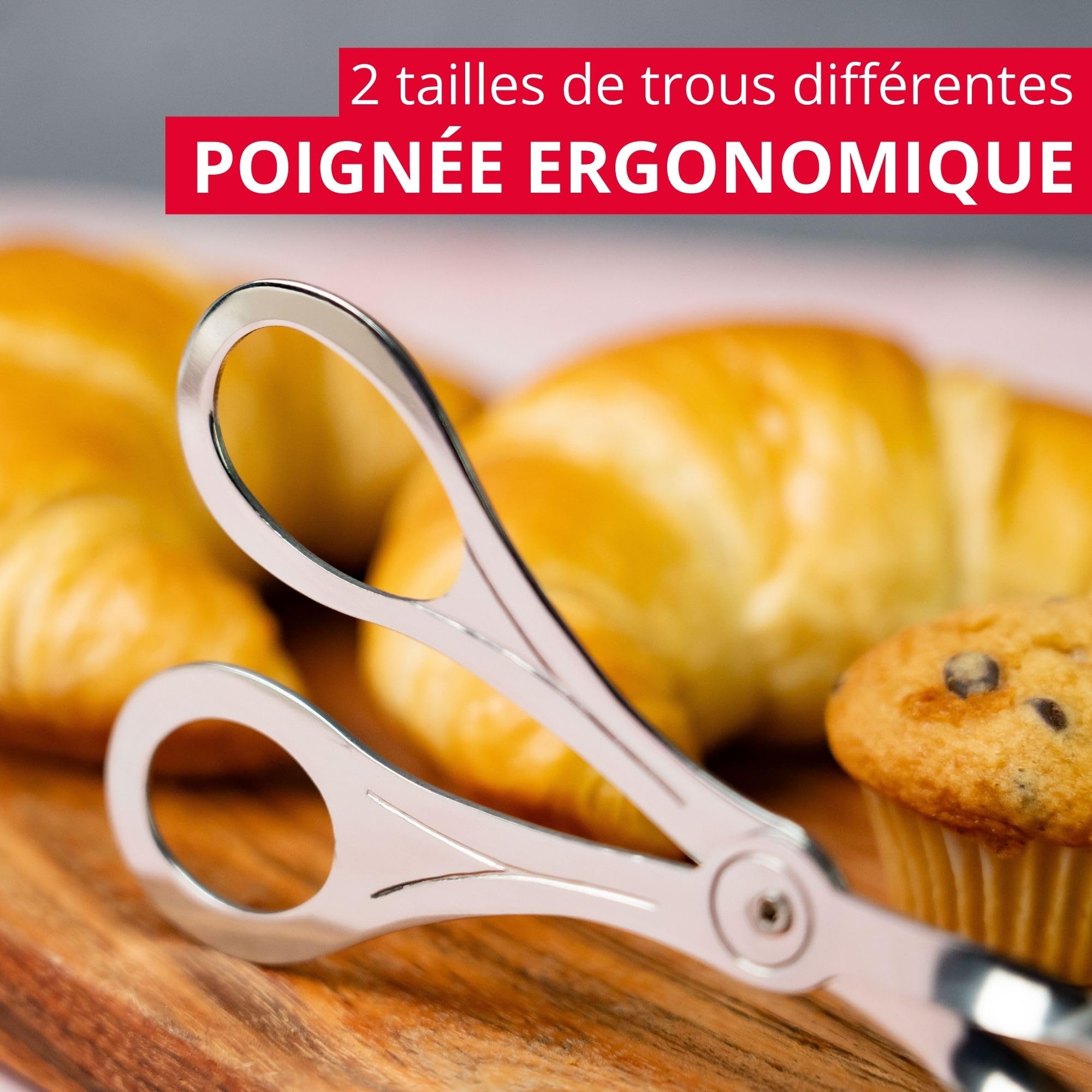 westmark-pinces-p-tisserie-19-8-cm-en-acier-inoxydable-18-8-poign-e-ergonomique- image 2