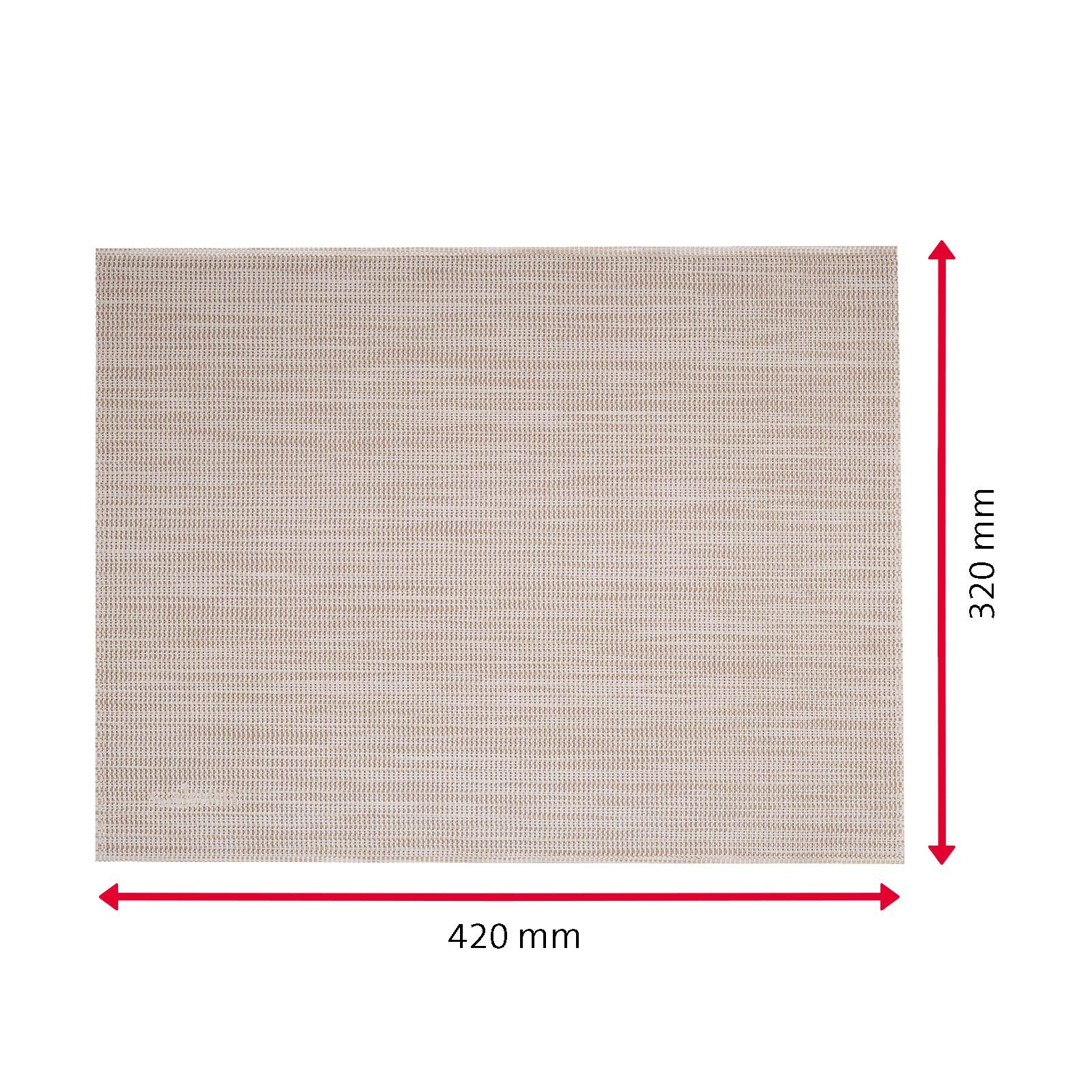 westmark-lot-de-6-sets-de-table-uni-42-x-32-cm-beige-blanc-chin image 6