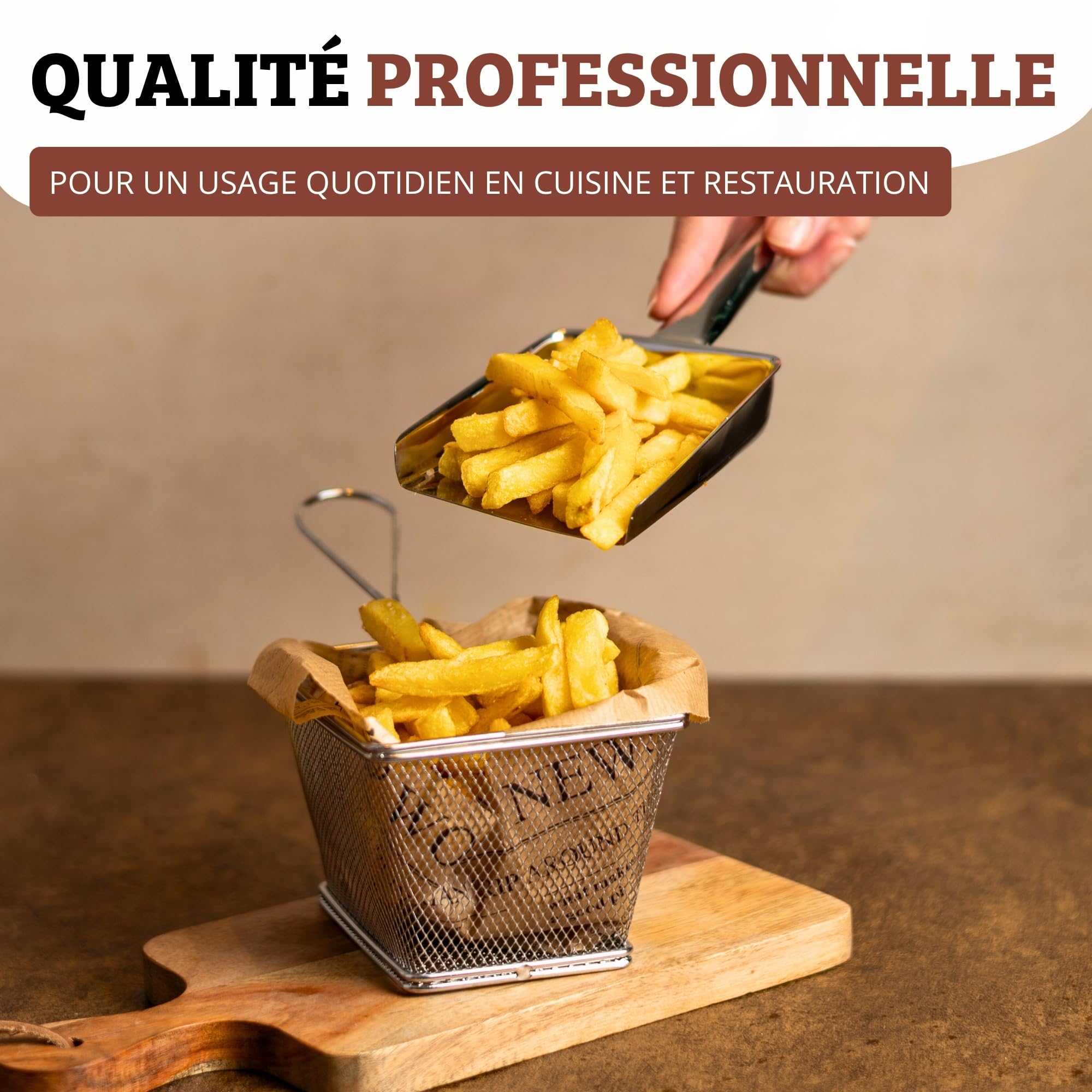 westmark-pelle-frites-et-popcorn-en-acier-inoxydable-26-cm-bord-relev-et-perfora image 3