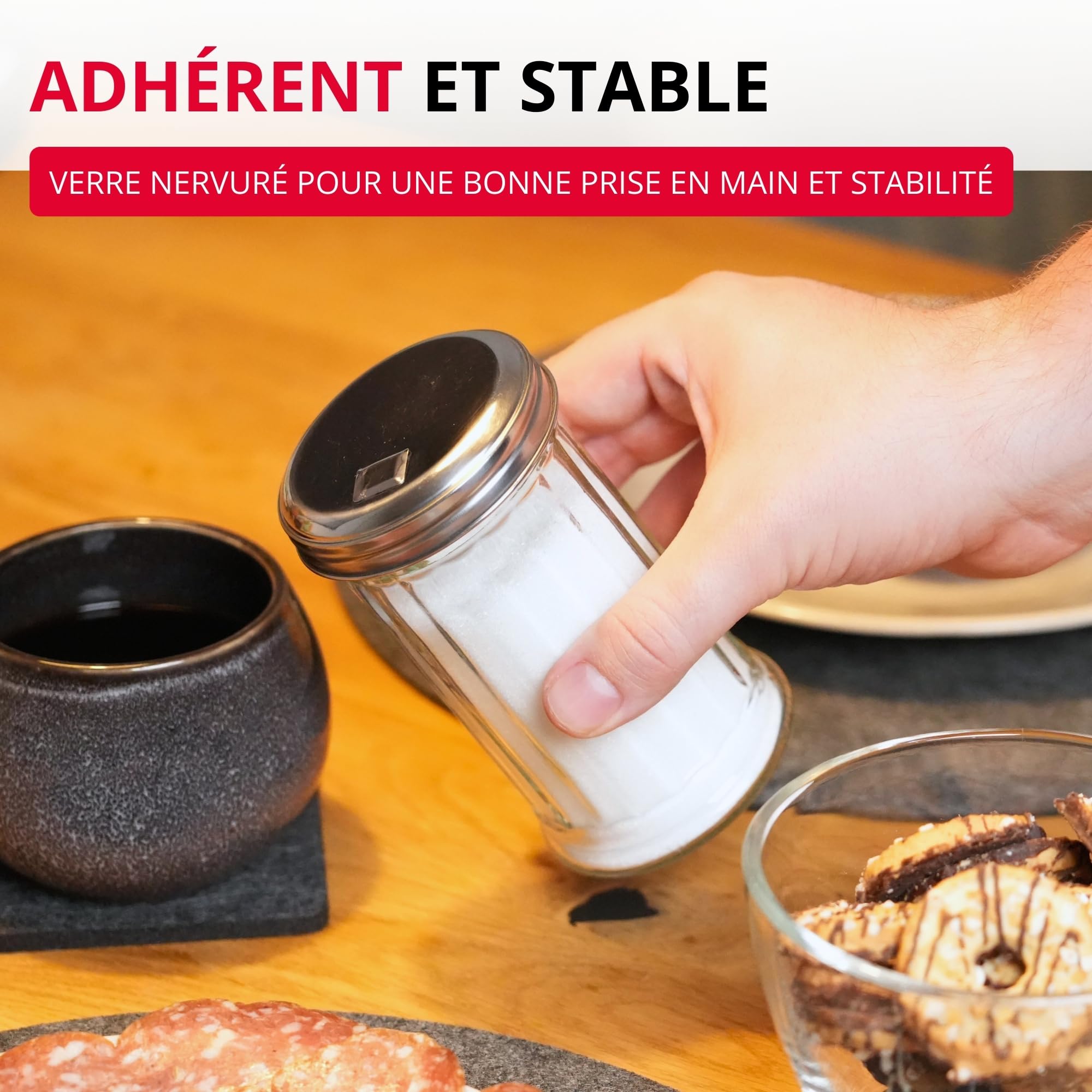 westmark-new-york-65202260-sucrier-doseur-300-ml-verre-stri-et-acier-inoxydable- image 6