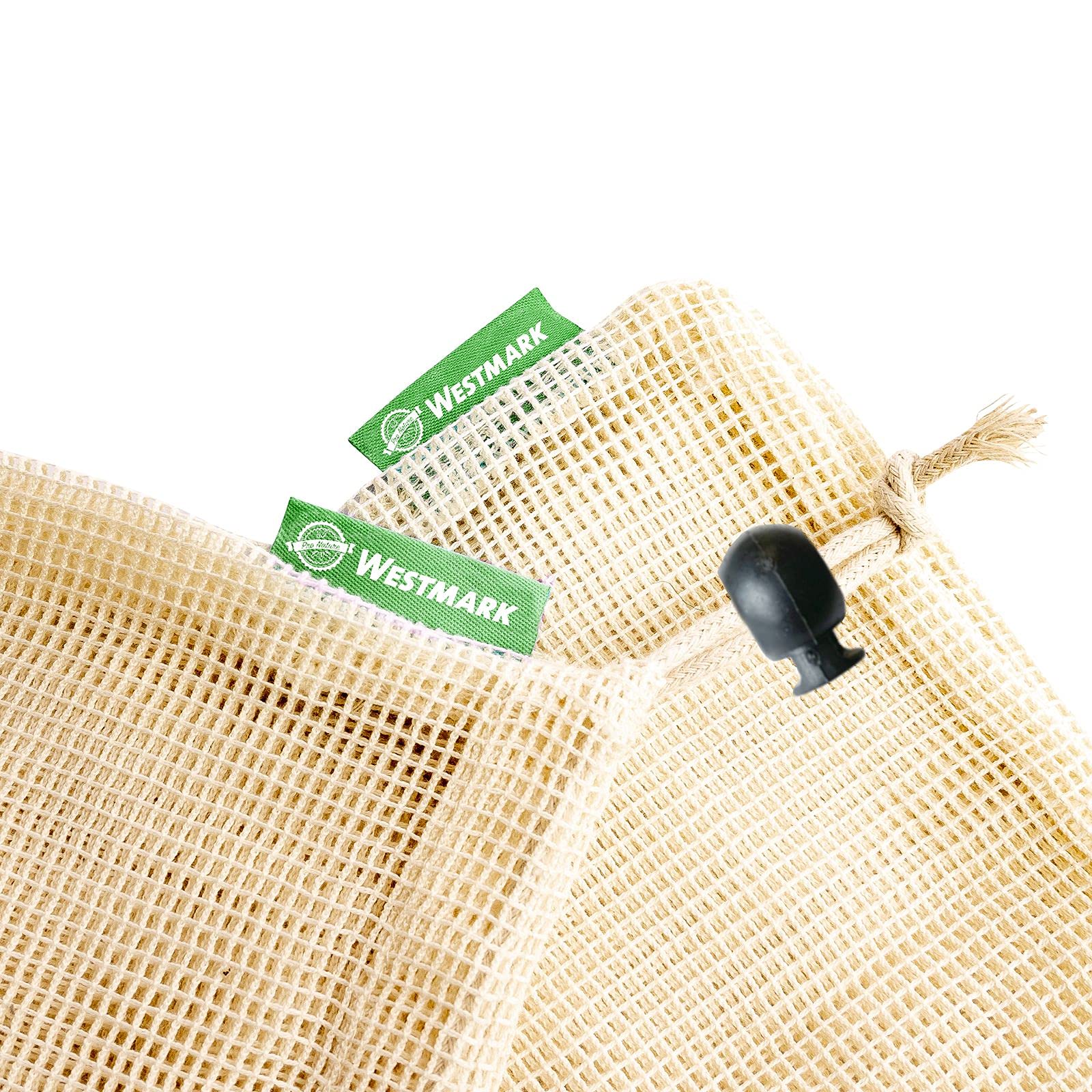 westmark-52372260-set-de-2-sacs-ko-pour-fruits-et-l-gumes-beige image 5