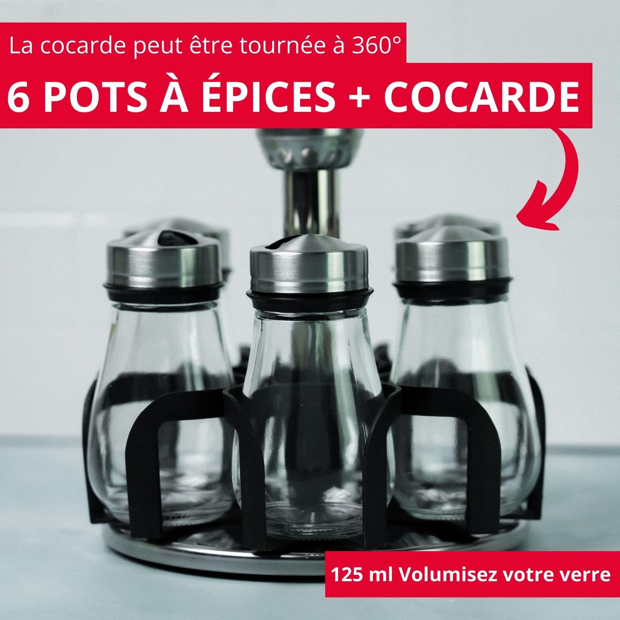 westmark-organisateur-d-pices-lisbon-set-de-7-shakers-pices-125-ml-avec-carrouse image 2