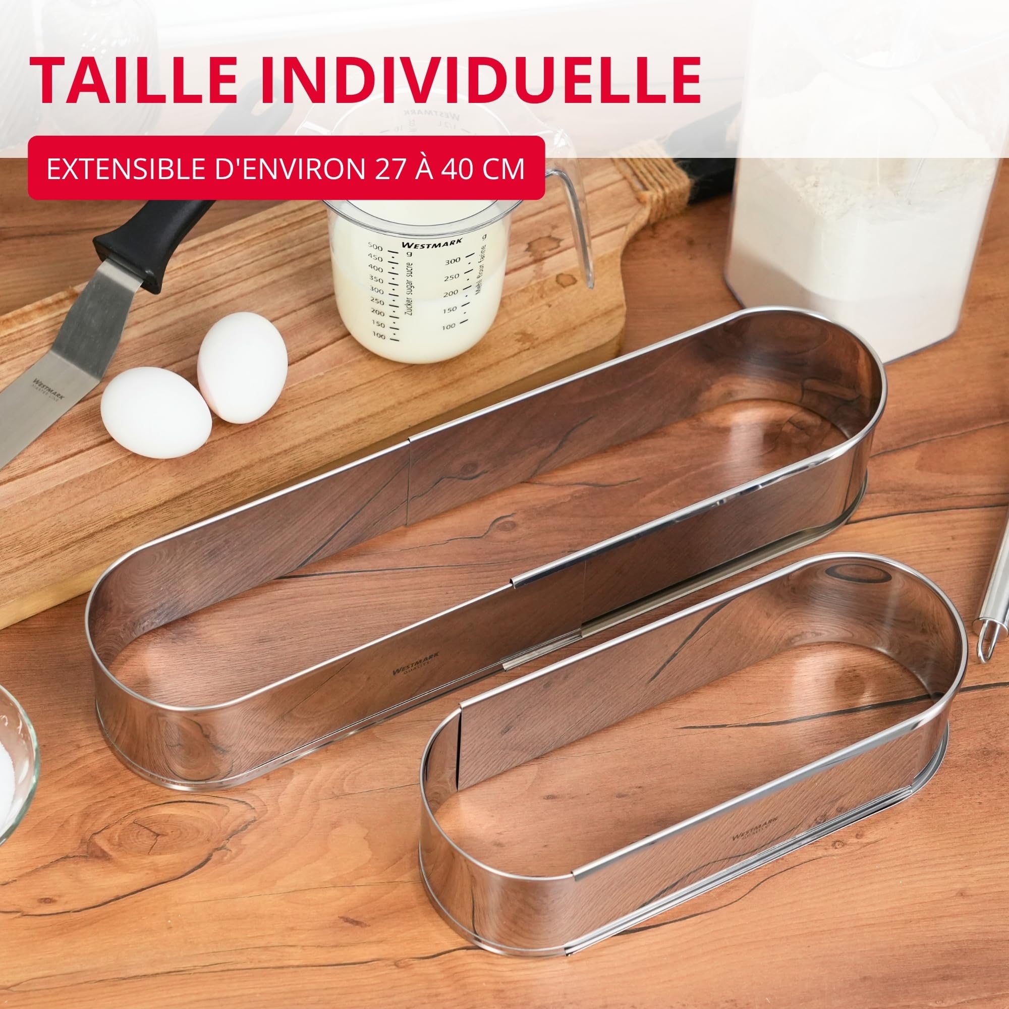westmark-moule-p-tes-ovale-extensible-en-acier-inoxydable-27-40-cm-sans-fond-pou image 4