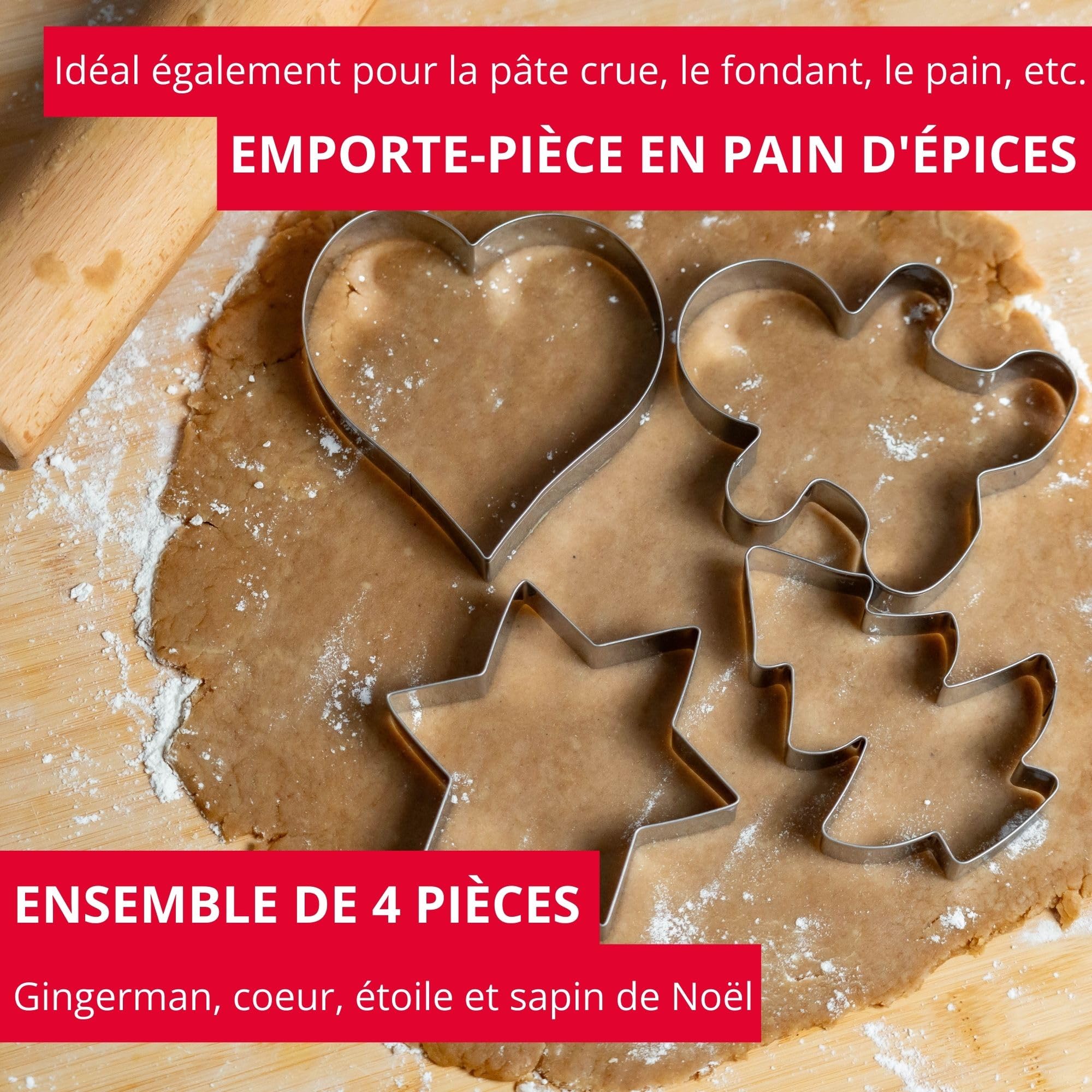 westmark-351022e6-set-de-4-emporte-pi-ces-pain-d-pice-en-acier-inoxydable-bonhom image 2