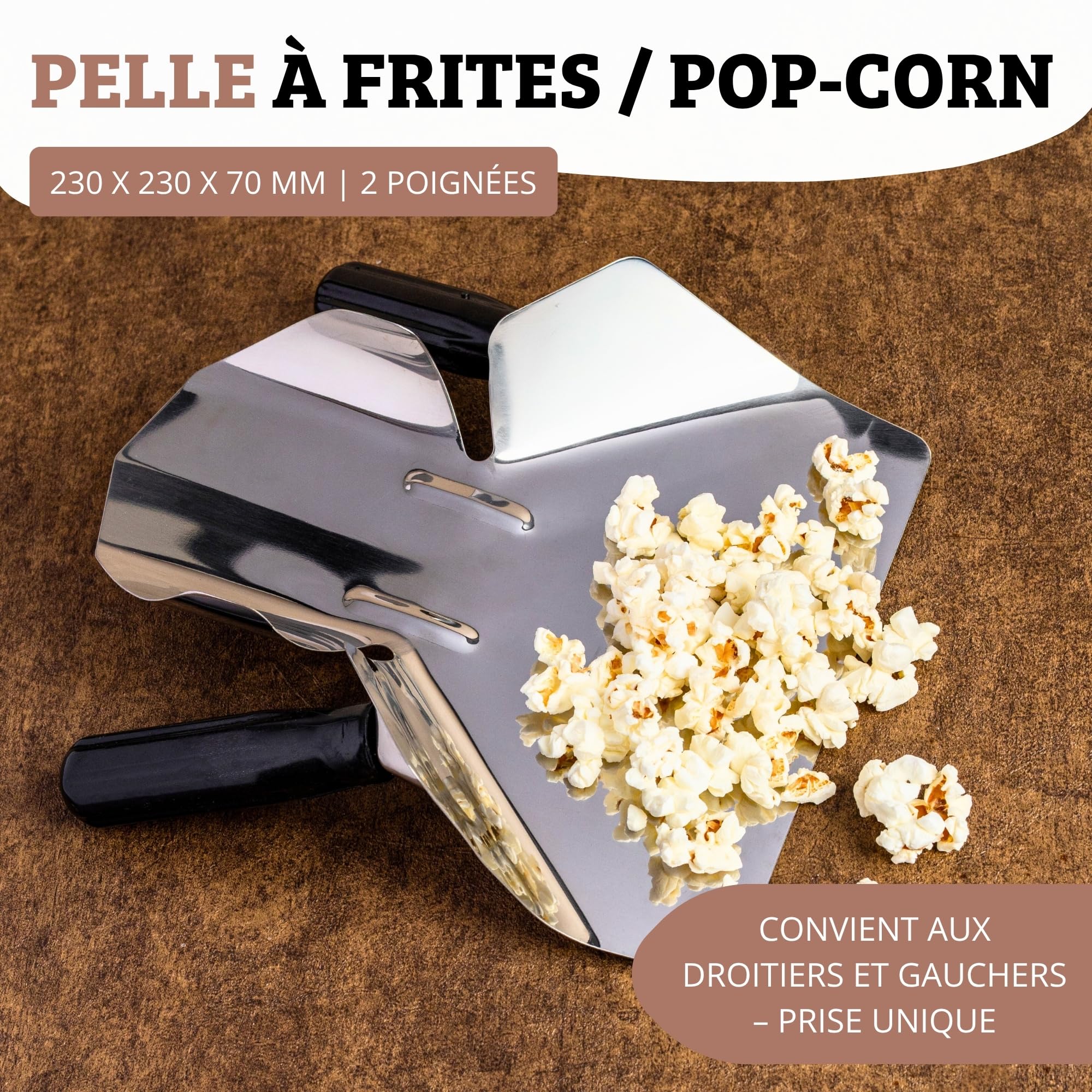 westmark-91262270-pelle-popcorn-et-frites-professionnelle-2-poign-es-acier-inoxy image 2
