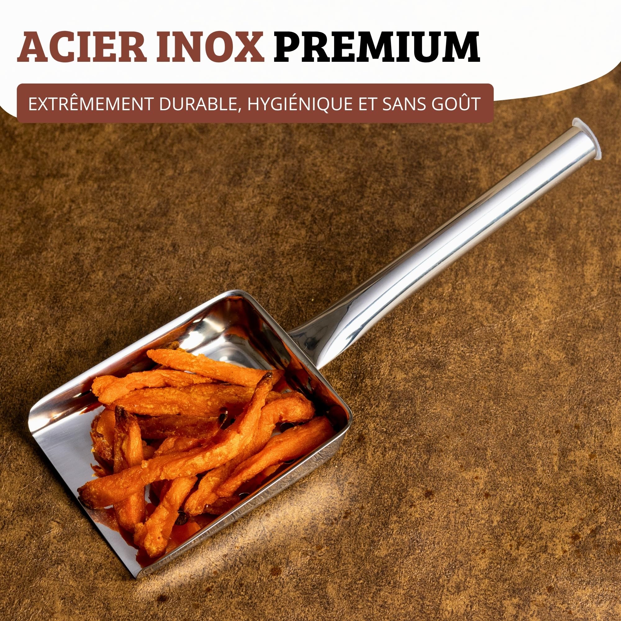 westmark-pelle-frites-et-popcorn-en-acier-inoxydable-26-cm-bord-relev-et-perfora image 4