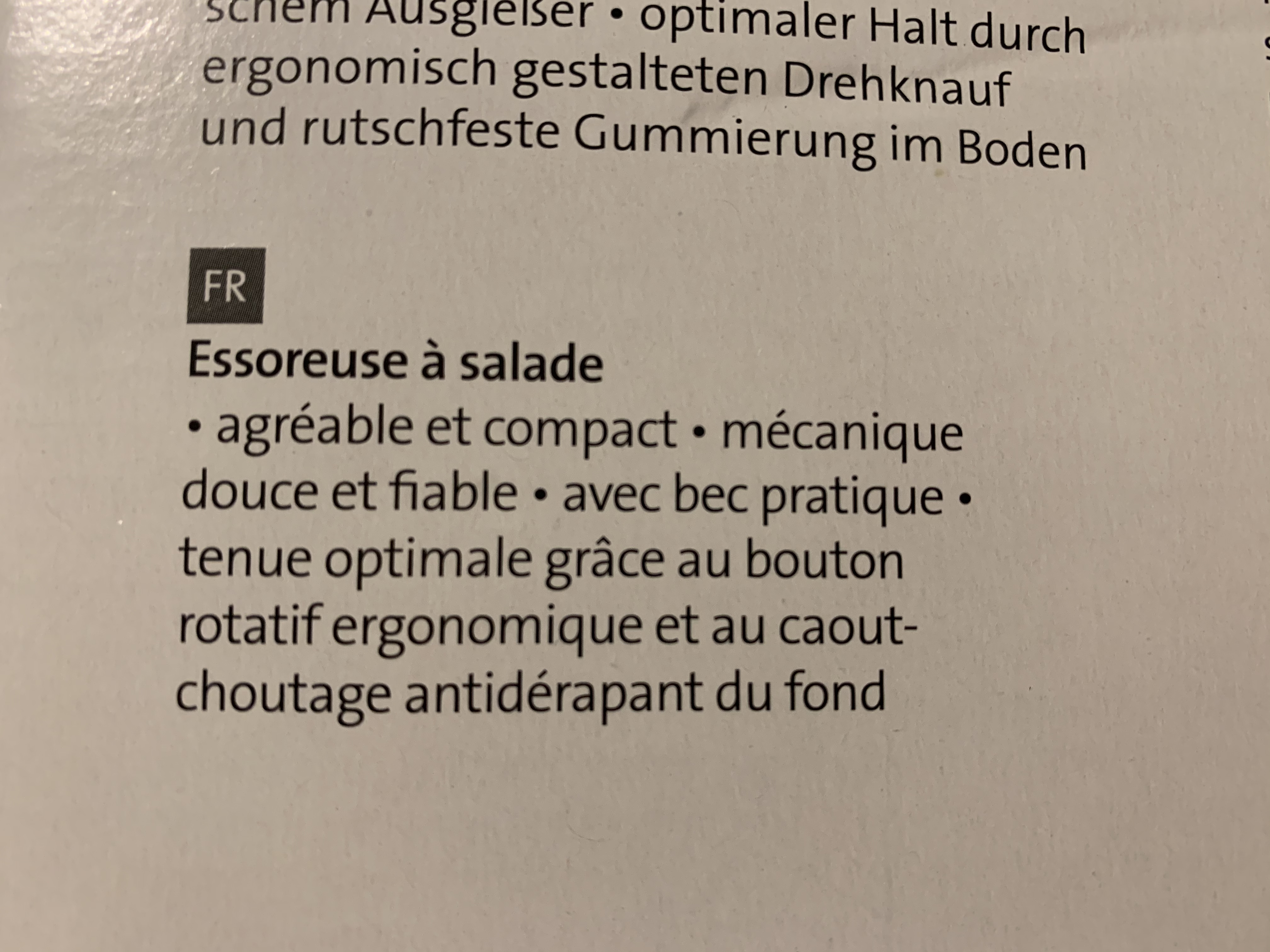 Déçu par le joint