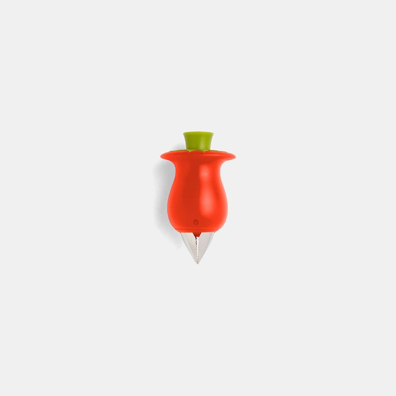 chef-n-hullster-d-noyauteur-videur-de-tomates-lames-dent-es-en-acier-inoxydable- image 1