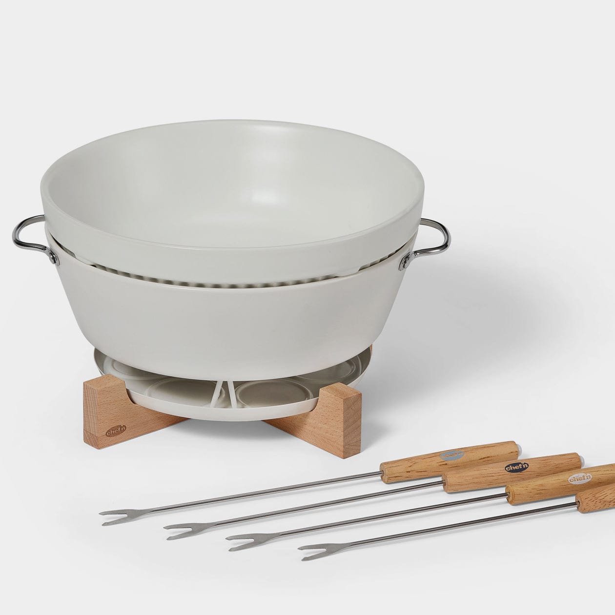 chef-n-sweet-spot-service-fondue-compact-sans-fil-bougie-chauffe-plat-avec-bol-e image 1