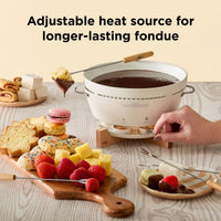 chef-n-sweet-spot-service-fondue-compact-sans-fil-bougie-chauffe-plat-avec-bol-e image 4