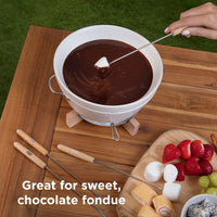 chef-n-sweet-spot-service-fondue-compact-sans-fil-bougie-chauffe-plat-avec-bol-e image 6